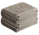 Sansibar Sylt 2er Duschtuch Set Classic Frottier Brauntöne Säbel-Stickerei Bild 2