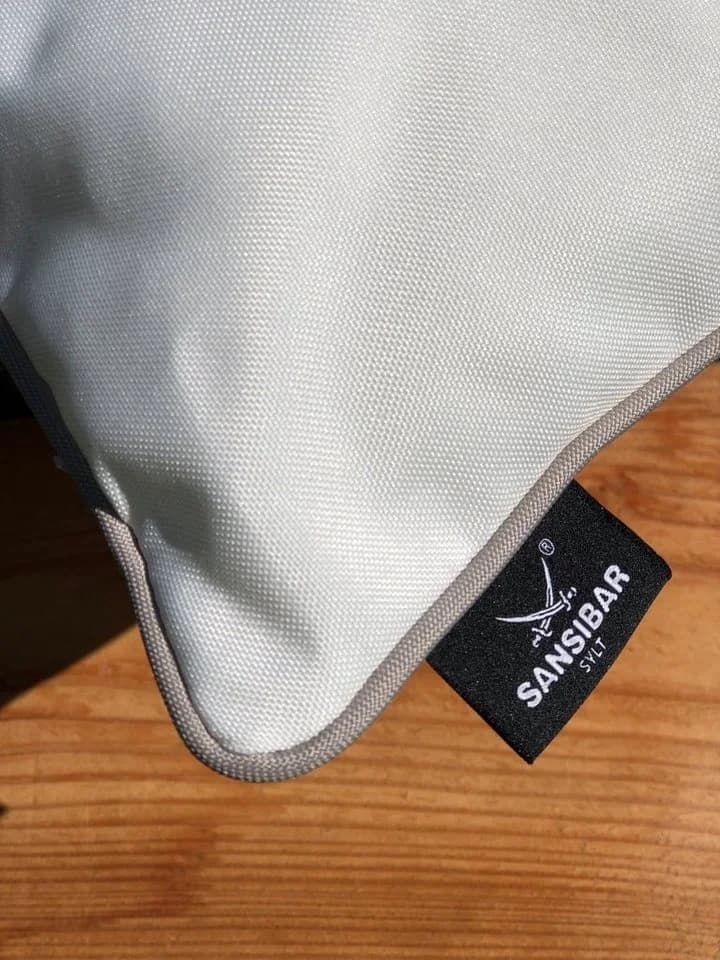 Sansibar Sylt Dekokissen Outdoor 45x45 cm Weiß/Beige Polyester - Bild 4