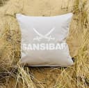 Sansibar Sylt Dekokissen Outdoor Kissen Beige/Weiß 45x45 cm Bild 3