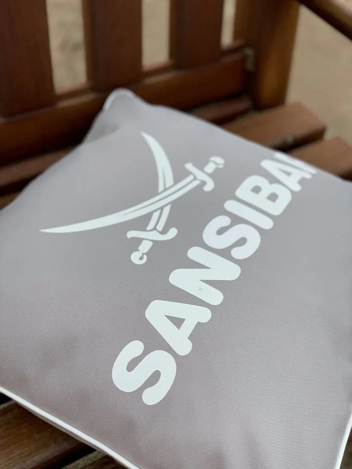 Sansibar Sylt Dekokissen Outdoor Kissen Beige/Weiß 45x45 cm - Bild 5