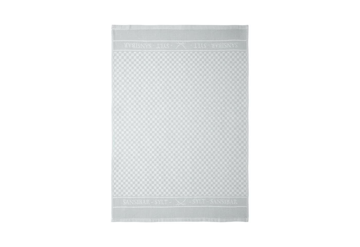 Sansibar Sylt Geschirrtuch-Set 3-tlg. Grau/Silber Jacquard