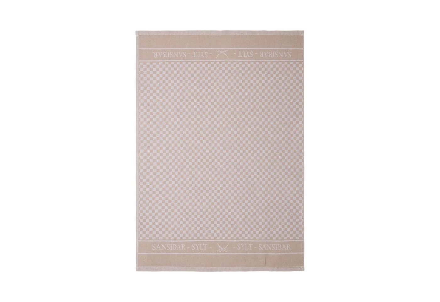 Sansibar Sylt Geschirrtuch-Set 3-tlg. Jacquard Baumwolle Braun/Beige