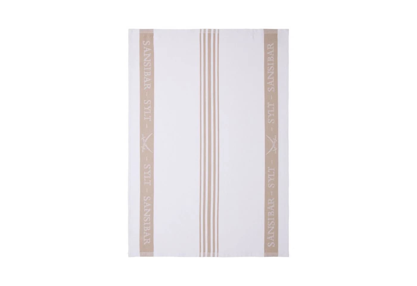 Sansibar Sylt Geschirrtuch-Set 3-tlg. Jacquard Baumwolle Braun/Beige - Bild 3