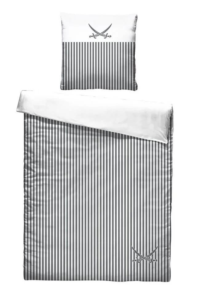 Sansibar Sylt Bettwäsche „Lighthouse“ Wendebettwäsche Grau Baumwoll-Satin - Bild 2