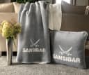 Sansibar Sylt Jacquard Wohndecke Doubleface Silber/Offwhite Bild 3
