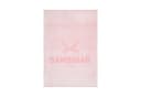 Sansibar Sylt Wohndecke Hochtief Design Kuscheldecke Rosa/Weiß Bild 2