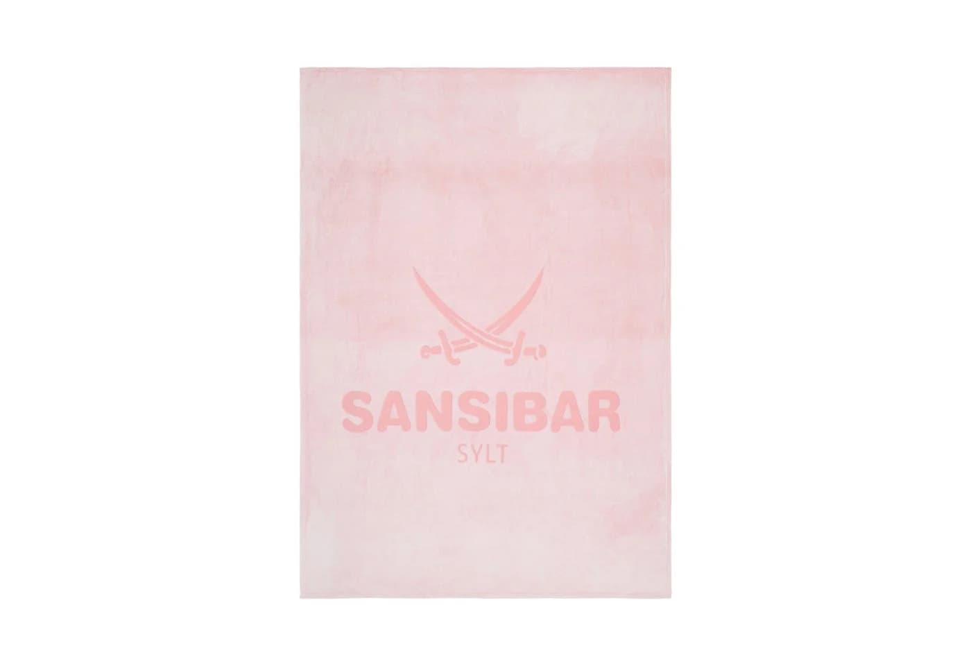 Sansibar Sylt Wohndecke Hochtief Design Kuscheldecke Rosa/Weiß - Bild 2
