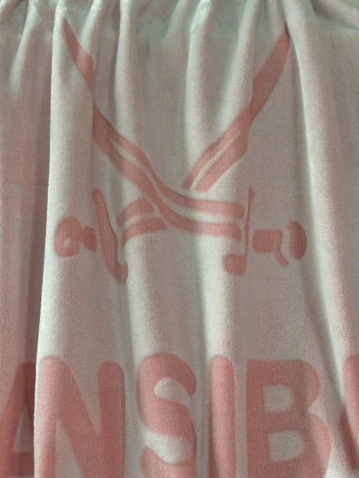 Sansibar Sylt Wohndecke Hochtief Design Kuscheldecke Rosa/Weiß - Bild 3
