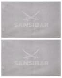 Sansibar Sylt Badmatte 2er Set Silber Hochtiefprägung Baumwolle Bild 2