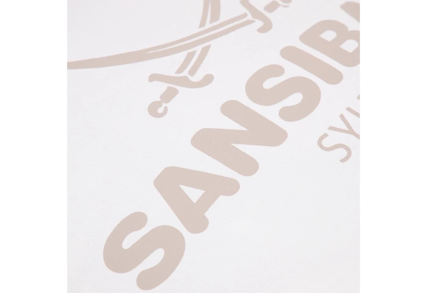 Sansibar Sylt Kissenhülle 45x45 cm mit Logo Druck Weiss - Bild 3