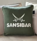 Sansibar Sylt Kissenbezug Doubleface Jacquard Grün/Offwhite Bild 1