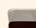 Sansibar Sylt Saunatuch Schonbezug Liegenauflage Beige mit Stickerei Bild 3