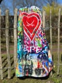 Sansibar Sylt Strandtuch Respect Bunt Velours Bild 1