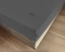 Sansibar Sylt Spannbettlaken Jersey Grau 40 cm Steg Bild 1