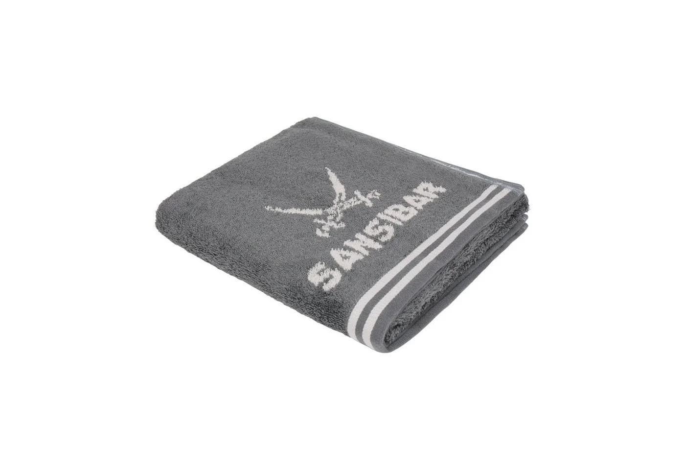 Sansibar Sylt Duschtuch Badetuch Frottier-Serie Doubleface Anthrazit/Silber - Bild 5