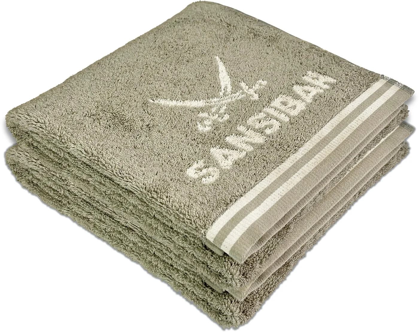 Sansibar Sylt Handtuch 2er Set 'Doubleface' 50x100 cm Baumwolle - Bild 2