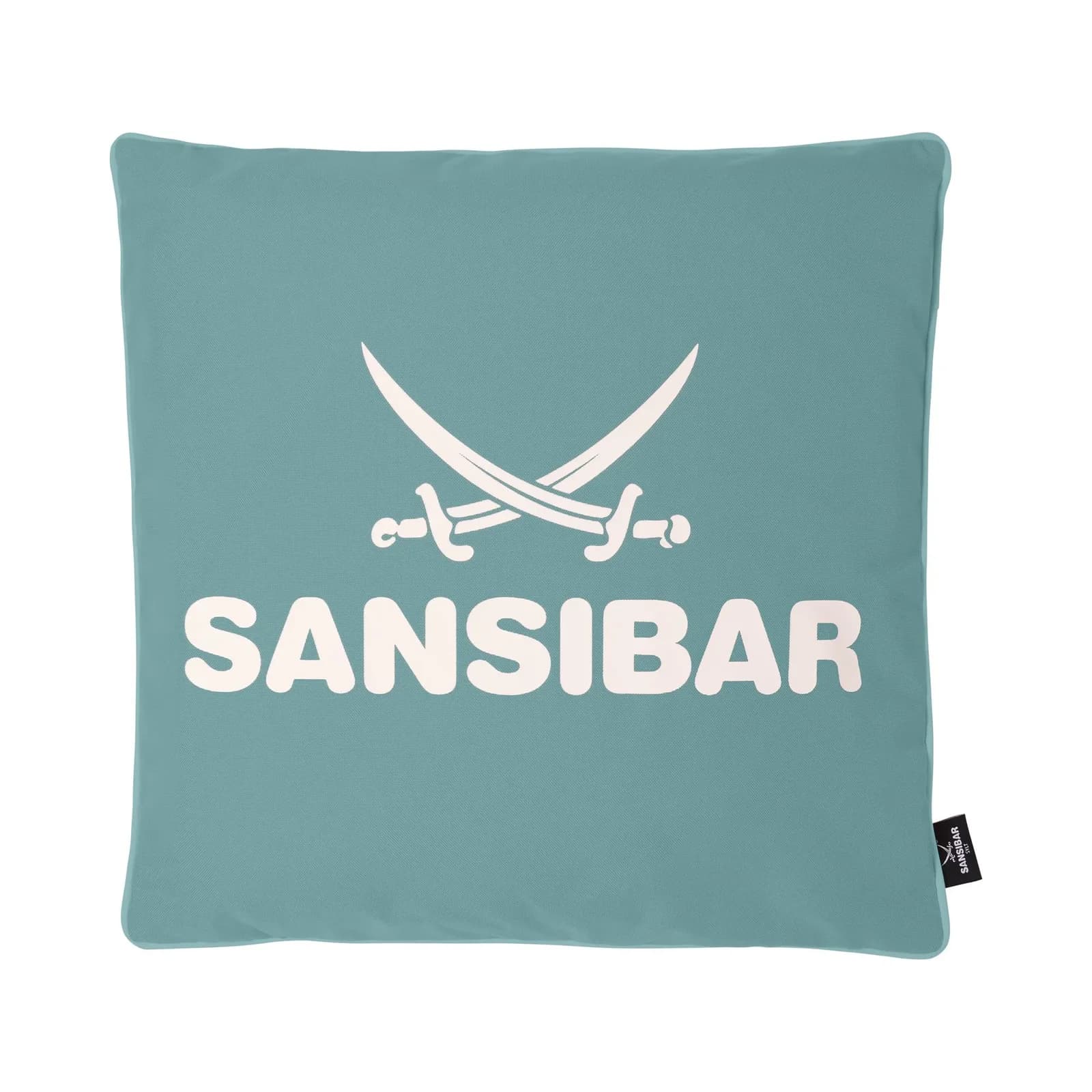 SANSIBAR Kissen türkis 100% Polyester Outdoor