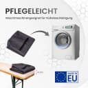 TexDeko Bankauflage XL Grau mit Reißverschluss und Polsterung Bild 4
