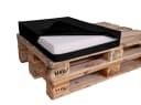 TexDeko Halbes Palettenkissen 60x80cm Schwarz wasserabweisend gepolstert Bild 1