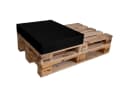 TexDeko Halbes Palettenkissen 60x80cm Schwarz wasserabweisend gepolstert Bild 2