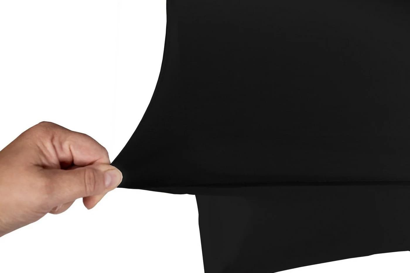TexDeko Stretch-Biertischhusse Schwarz mit verstärkten Fußtaschen - Bild 3