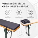 TexDeko Bankauflage XL mit Reißverschluss und Polsterung Bild 5