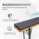 TexDeko Bankauflage mit Reißverschluss und Polsterung zum selber Aufziehen XL Bild 3