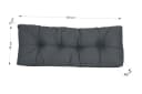 TexDeko Palettenkissen Set Comfort 2-tlg. Anthrazit wasserabweisend Bild 5