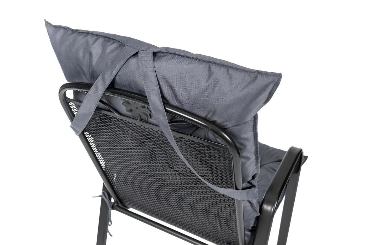 TexDeko Garden Hochlehnerauflage Grau 4er Pack wasserabweisend - Bild 3