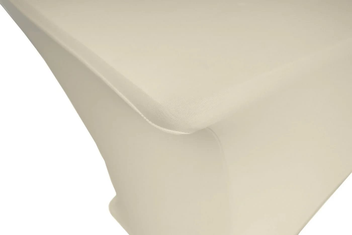 TexDeko Stretch-Biertischhusse Creme mit verstärkten Fußtaschen - Bild 4
