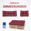 TexDeko Palettenkissen wasserabweisend Bordeaux Modern Bild 1