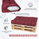 TexDeko Palettenkissen wasserabweisend Bordeaux Modern Bild 3