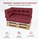 TexDeko Palettenkissen wasserabweisend Bordeaux Modern Bild 5