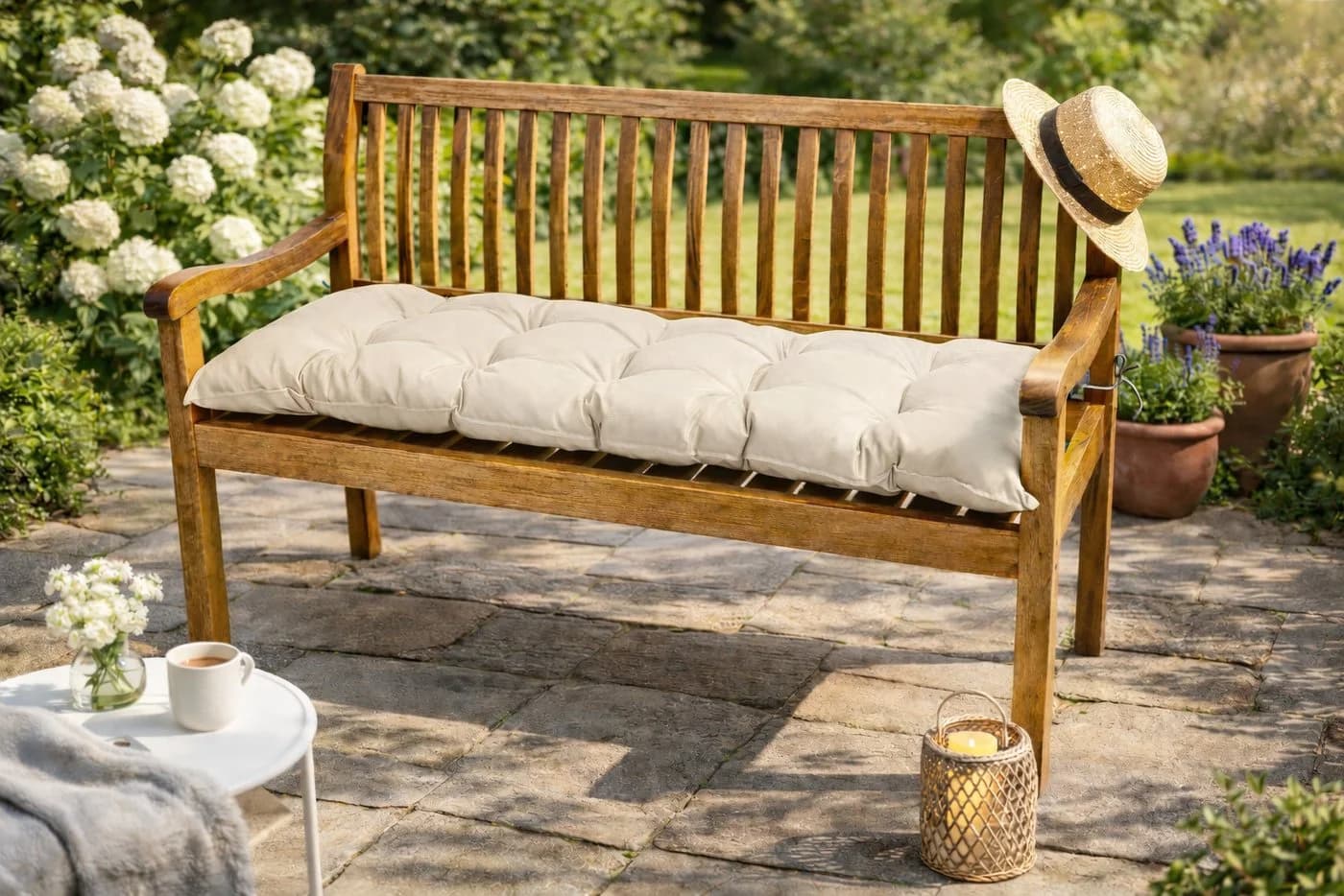 TexDeko Garden Bankauflage Beige Wasserabweisend UV-Beständig - Bild 5