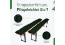 TexDeko Bierbankauflage 2er-Pack Dunkelgrün UV-beständig Bild 3