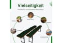 TexDeko Bierbankauflage 2er-Pack Dunkelgrün UV-beständig Bild 5