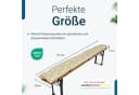 TexDeko Bierbankauflagen 2er-Pack Gesteppt Beige UV-beständig Bild 1