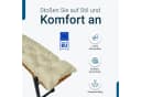 TexDeko Bierbankauflagen 2er-Pack Gesteppt Beige UV-beständig Bild 4
