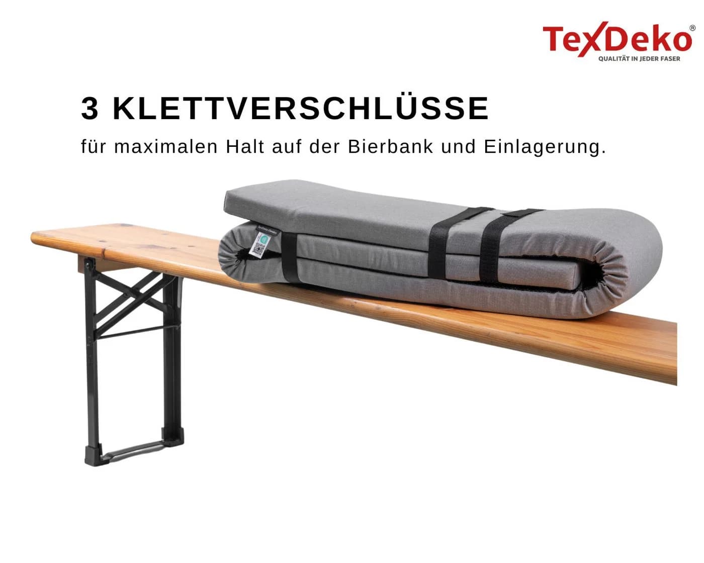 TexDeko Bankauflage Ecolen Bierzeltgarnitur Anti-Rutsch UV-Schutz - Bild 3