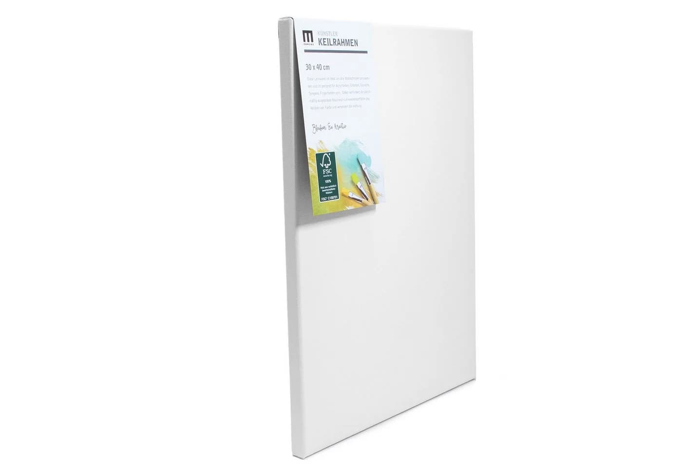 M MERCEO Leinwand 10er Set Baumwolle auf Keilrahmen