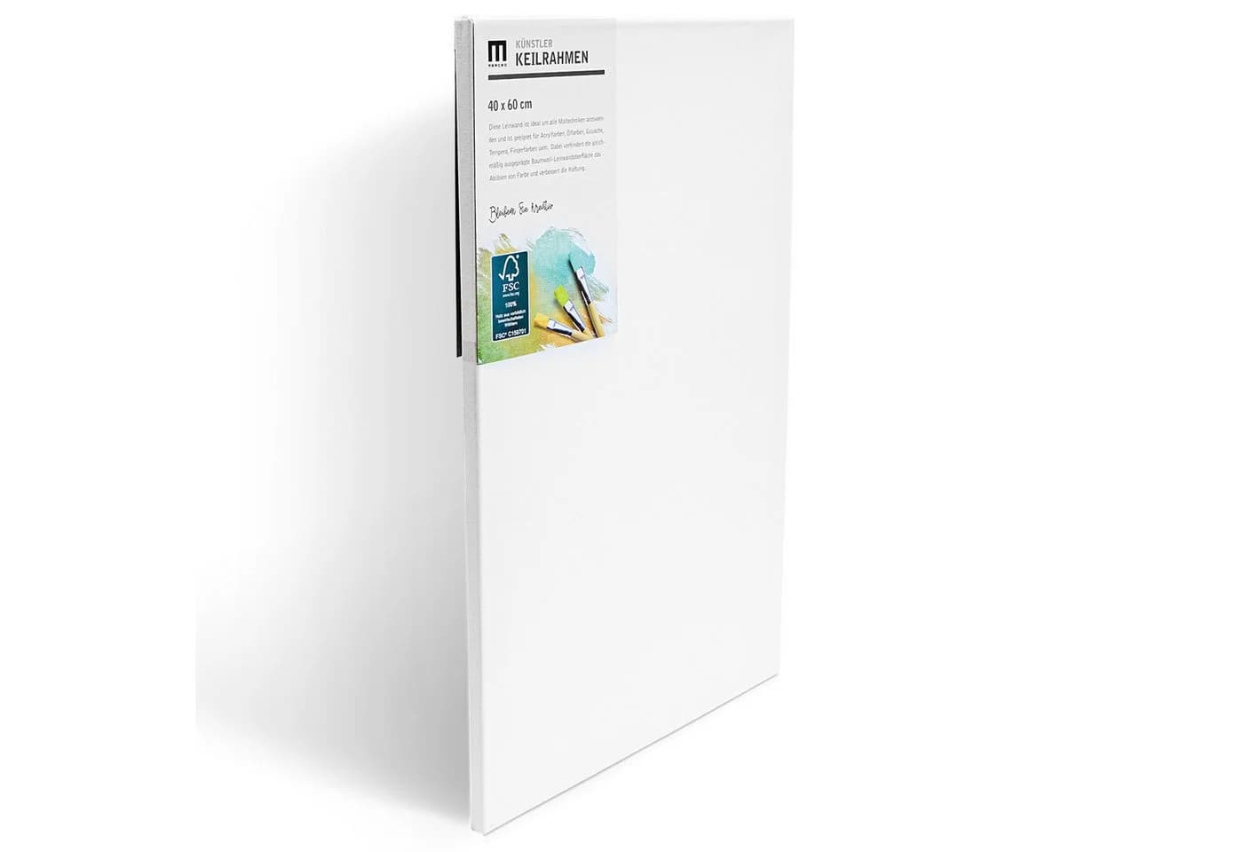 M MERCEO Leinwand 12er Set Baumwolle auf Keilrahmen