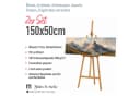 M MERCEO Leinwand 2er-Set 50x150cm Baumwolle Keilrahmen 280g/m Bild 1
