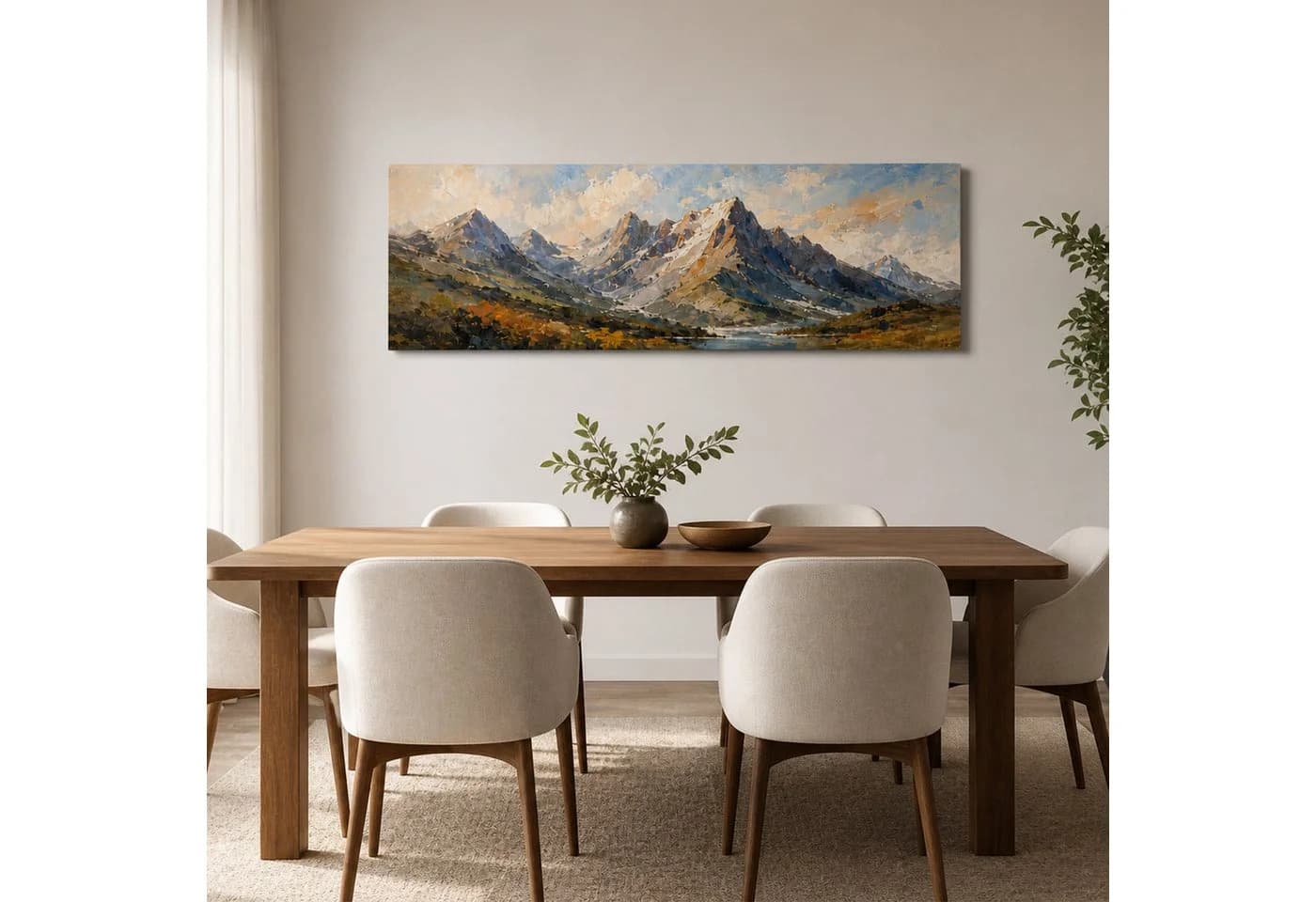 M MERCEO Leinwand 2er-Set 50x150cm Baumwolle Keilrahmen 280g/m - Bild 5