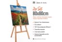 M MERCEO Leinwand 80x80cm 2er-Set Baumwolle Keilrahmen Bild 1