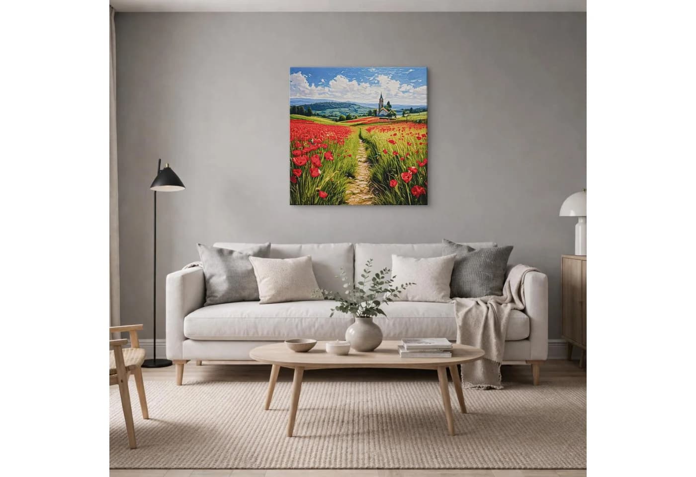M MERCEO Leinwand 80x80cm 2er-Set Baumwolle Keilrahmen - Bild 5