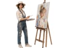 M MERCEO Leinwand 2er-Set 80x100cm Baumwolle Keilrahmen Bild 3