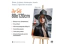 M MERCEO Leinwand 2er-Set 80x120cm Baumwolle Keilrahmen 280g/m Bild 1