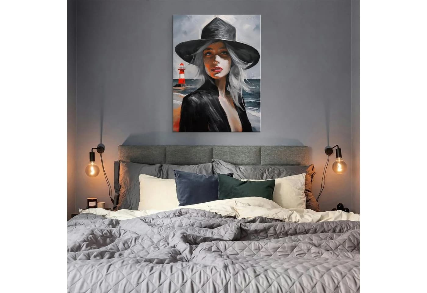M MERCEO Leinwand 2er-Set 80x120cm Baumwolle Keilrahmen 280g/m - Bild 5