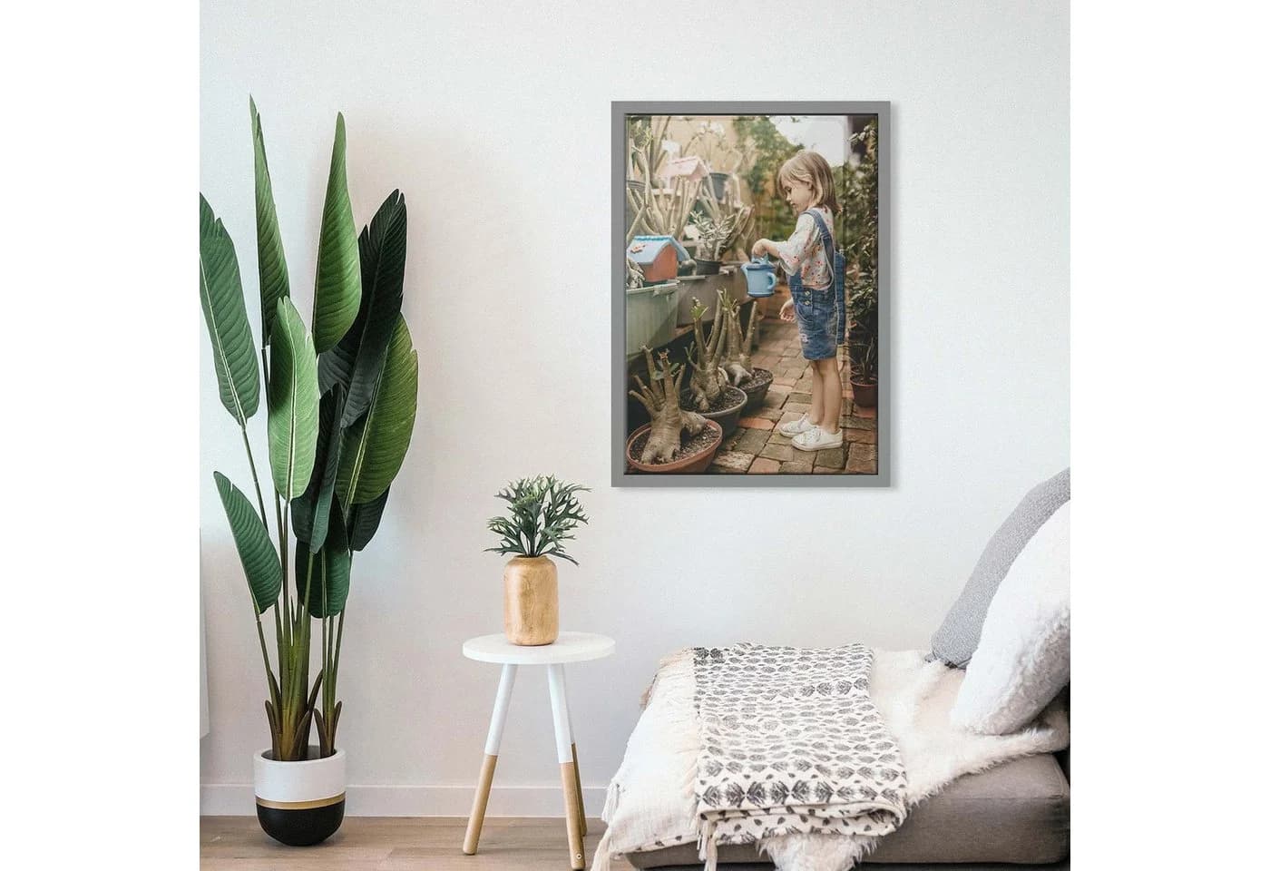 M MERCEO Moderner Bilderrahmen Grau 50x70cm mit Acrylglasschutz - Bild 5