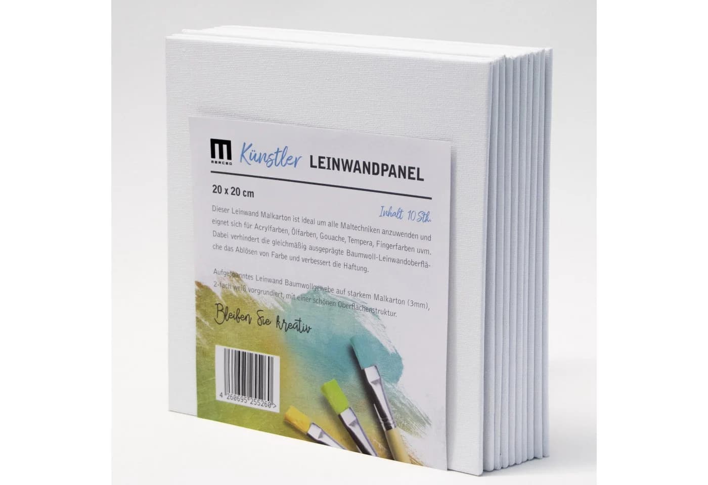 M MERCEO Leinwand 10er-Set 20x20cm - Bild 2